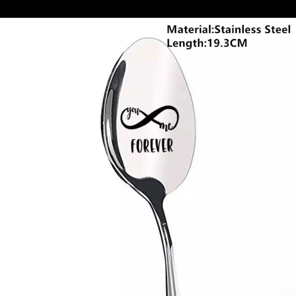 Engraved Stainless Steel Spoon